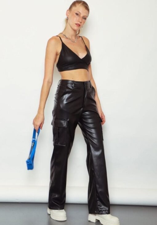 Pantalón cargo Eco Cuero