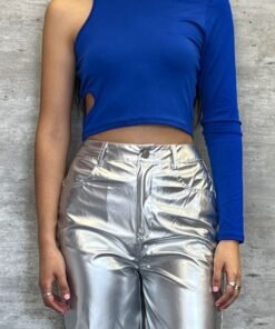 Top BLUE una manga