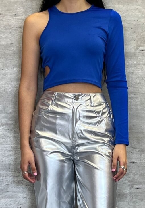 Top BLUE una manga