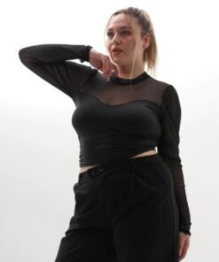 Top espalda transparente