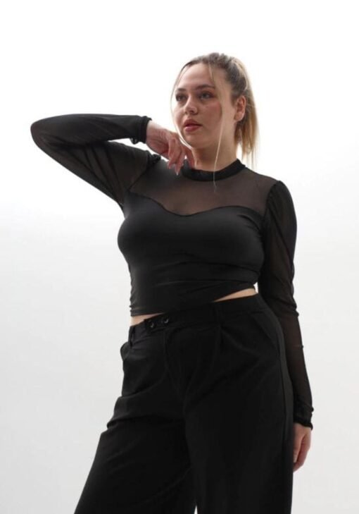 Top espalda transparente