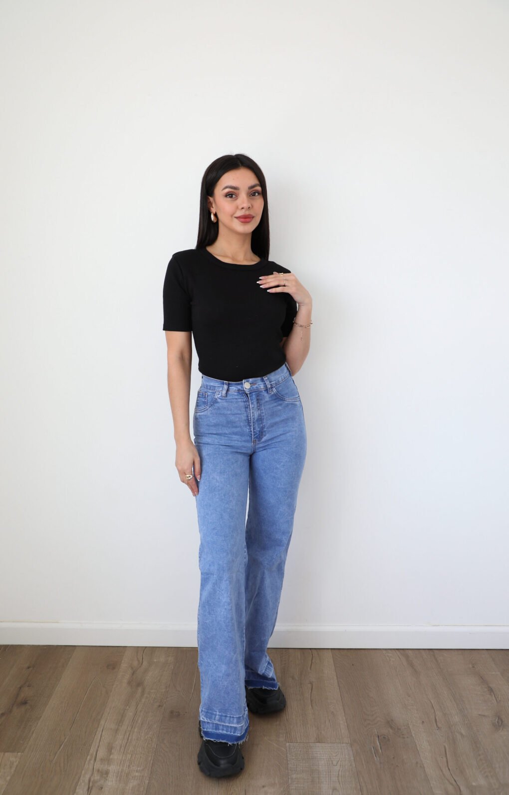 Jeans sin ruedo