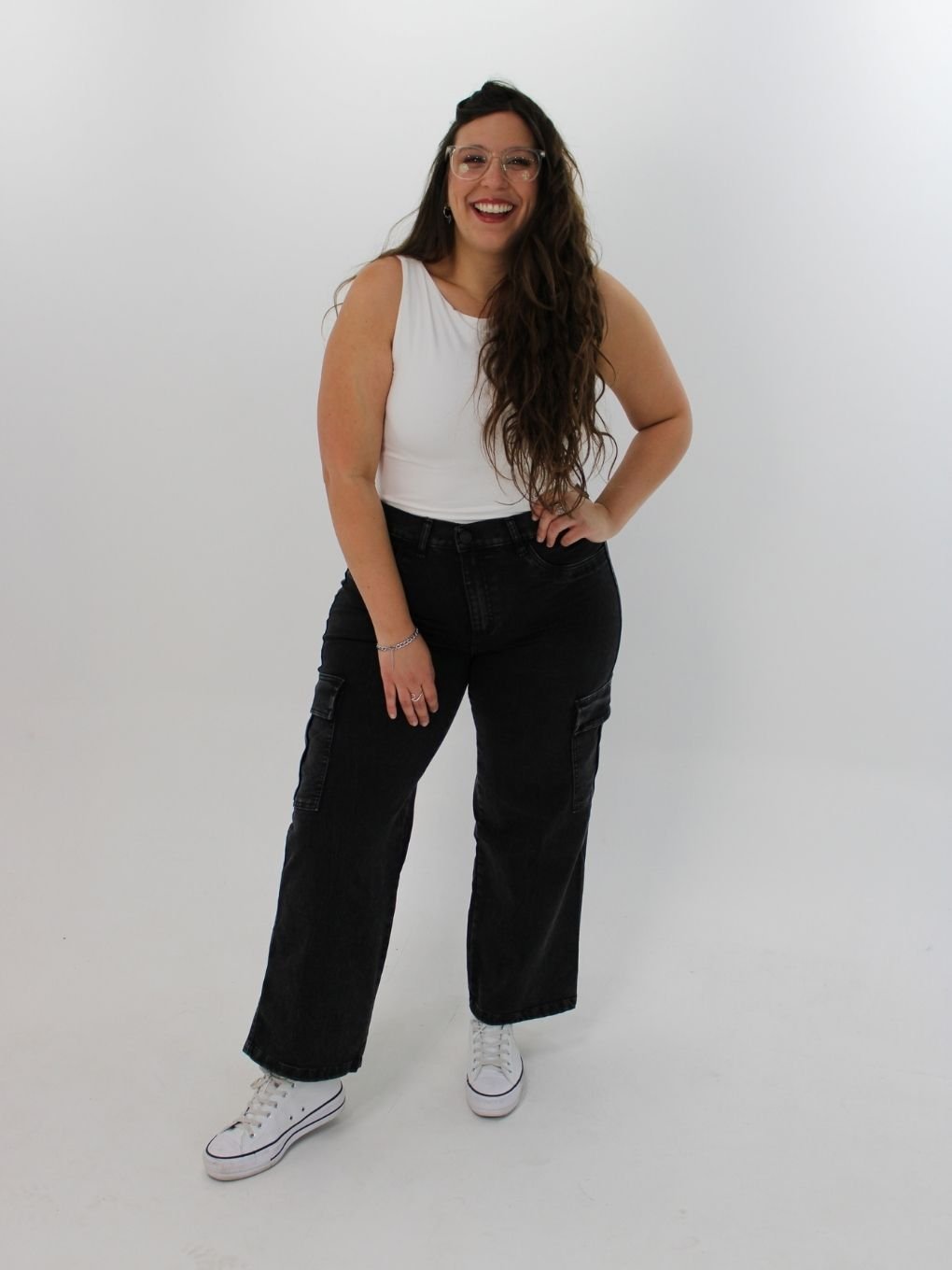 Jean cargo plus size - Imagen 6