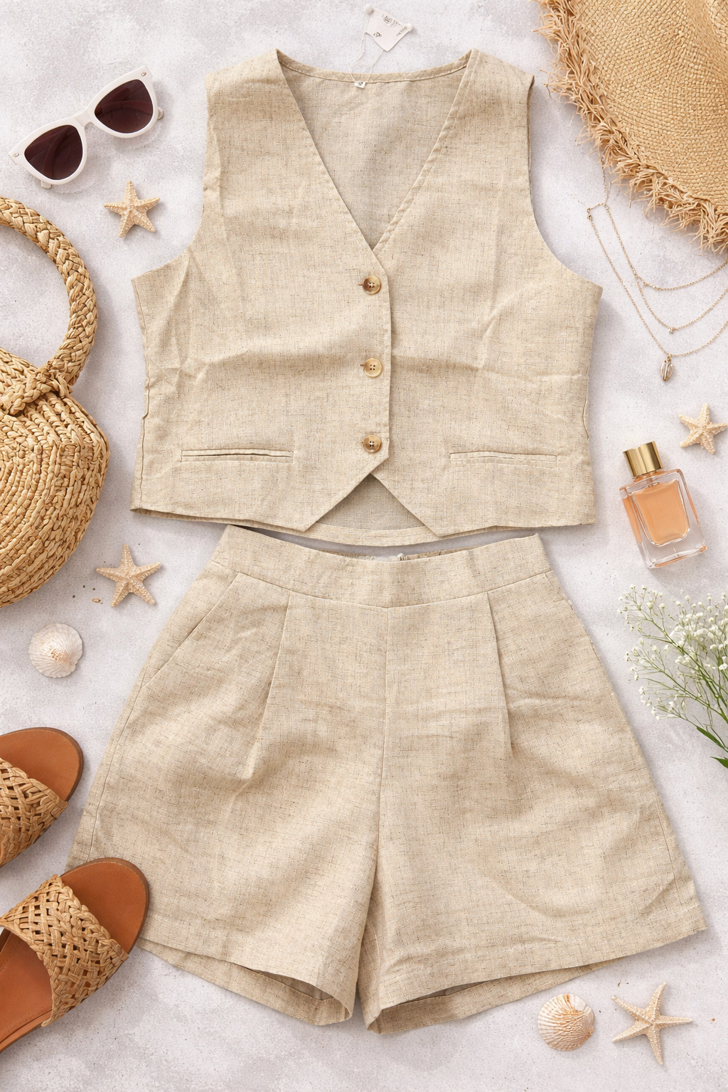 Conjunto de Lino corto - Imagen 3