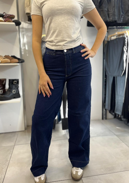 Jeans elastizado Wide leg