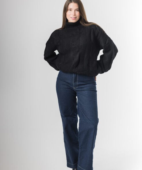 Jeans elastizado Wide leg