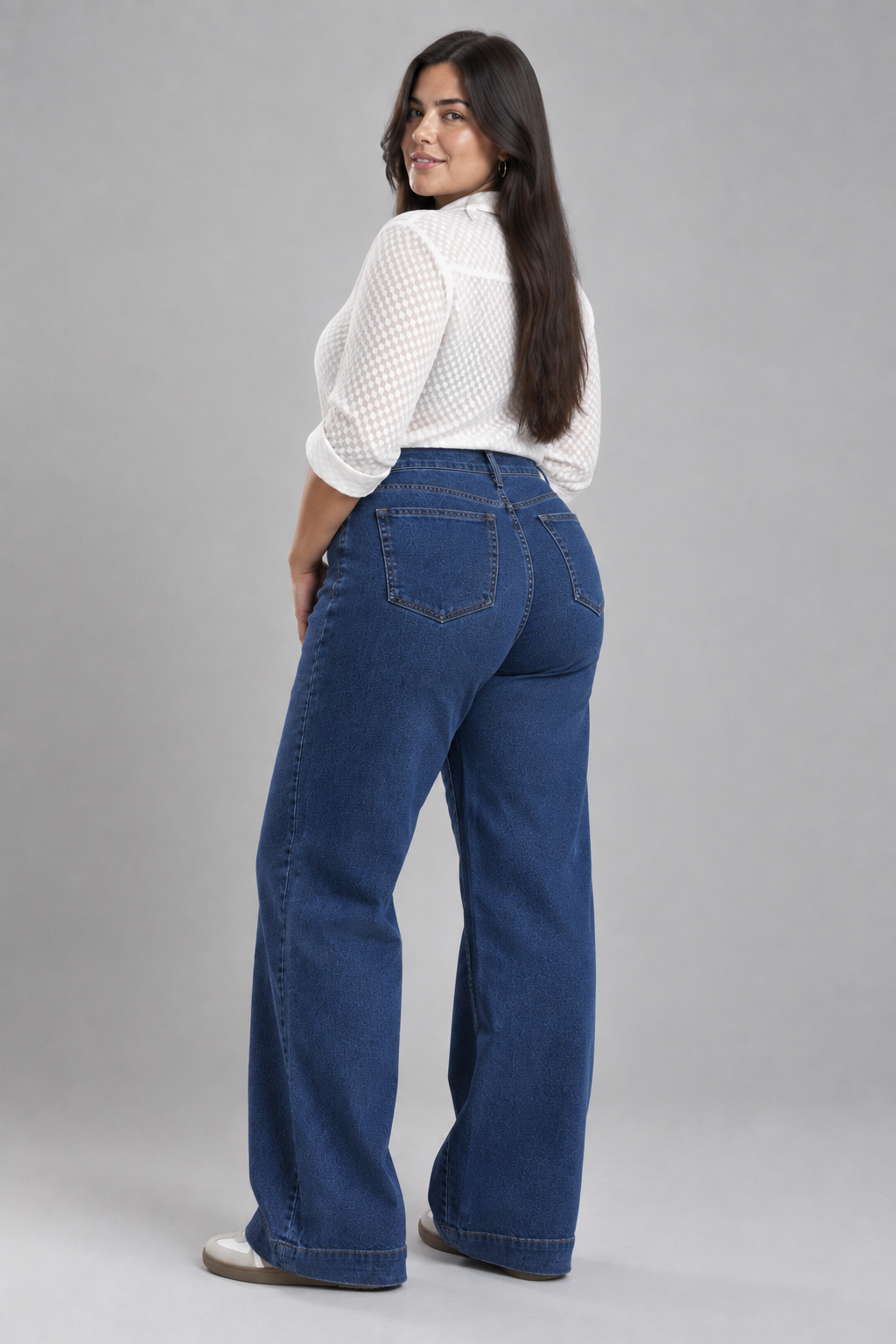 Jeans elastizado Wide leg - Imagen 8